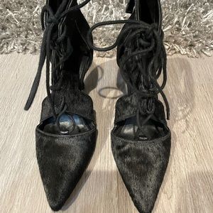 Nine West Black Pointed Toe Booties Size 6